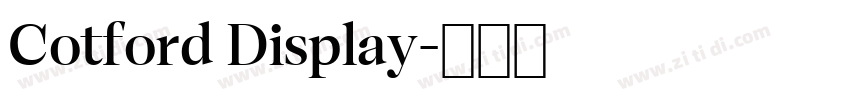Cotford Display字体转换